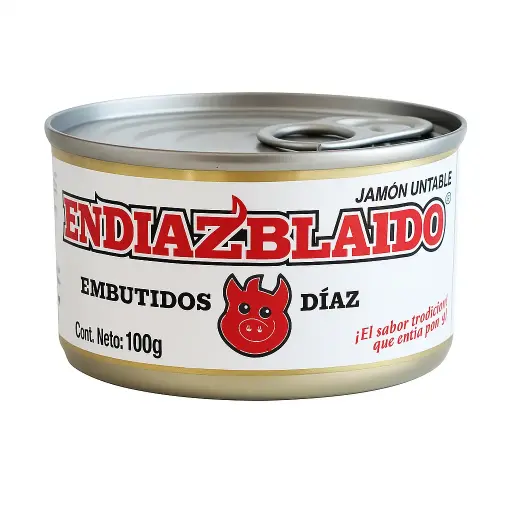🐷 Jamón Untable Endiablado Díaz – Lata 100 g