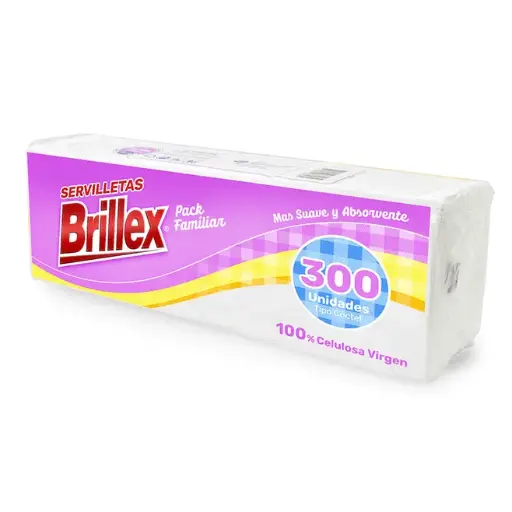 [P8087] 🧻 Brillex Servilletas 300 Unidades 24 × 24 cm