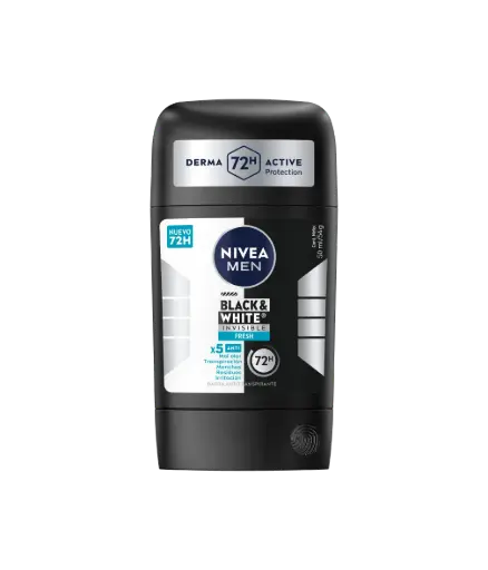 [P20014] 🖤⚪ Antitranspirante NIVEA Black & White Invisible 72h – 50 ml
