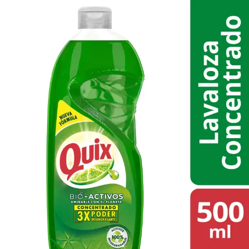 [P20080] 🧽 Quix Lavalozas Bio-Activos Concentrado Limón 500 ml